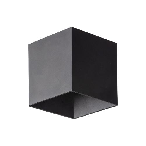 Cube black kinkiet LED IP54