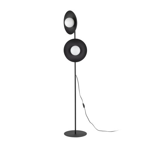 Slate black glass lampa podłogowa 2XG9