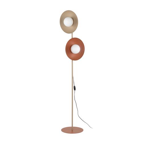 Slate mix glass lampa podłogowa 2XG9
