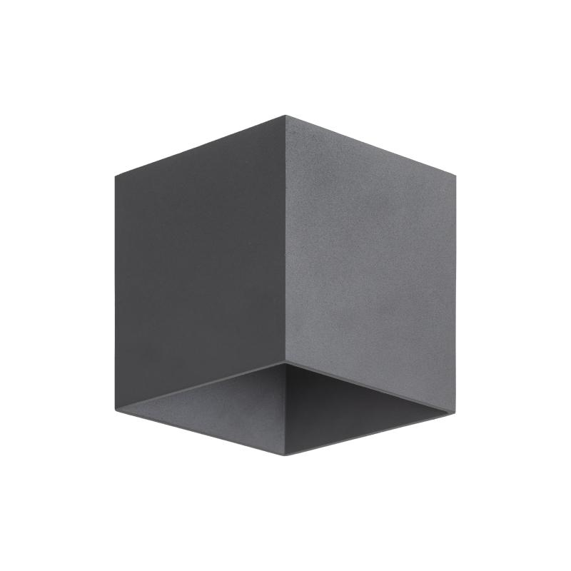 Cube gray kinkiet LED IP54