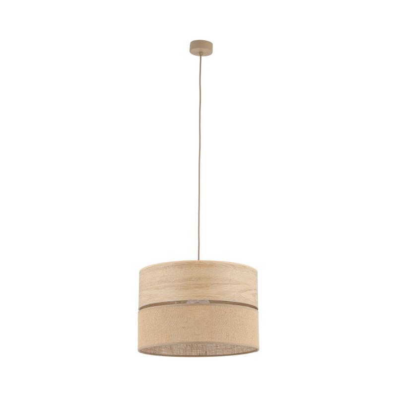 Dorma wood juta lampa wisząca 1XE27