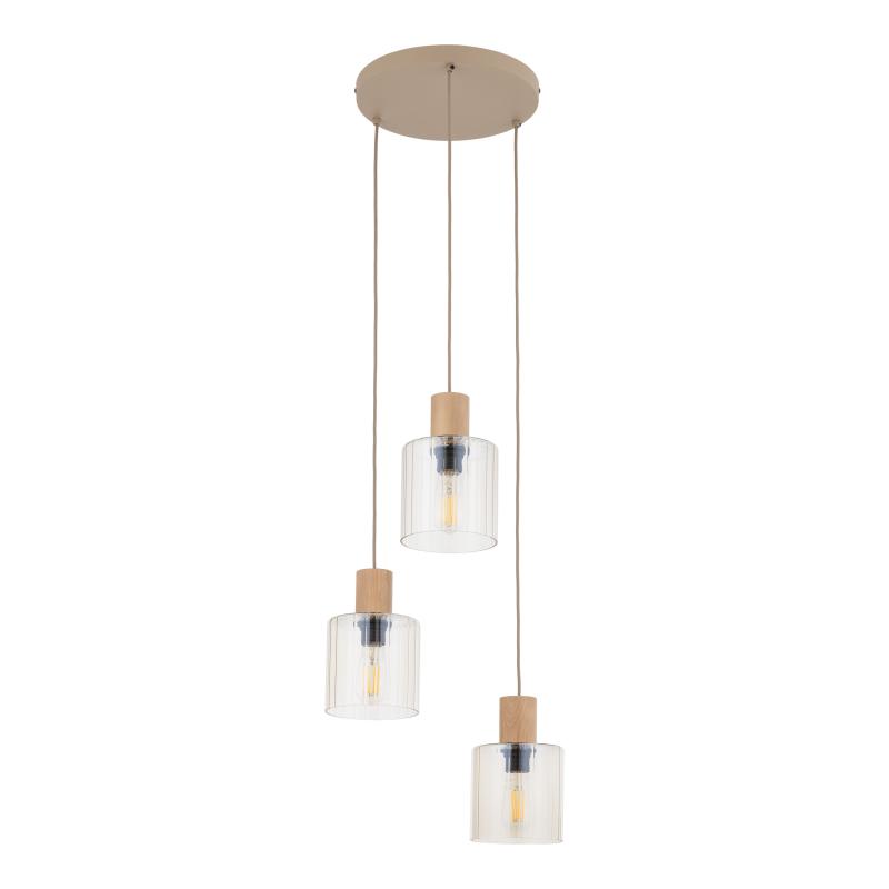 Sierra wood lampa wisząca 3XE27