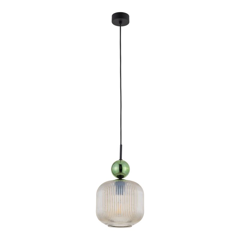 Sophia big green cognac lampa wisząca 1XE27