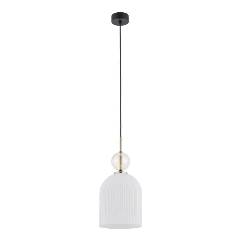 Sophia big cognac white lampa wisząca 1XE27