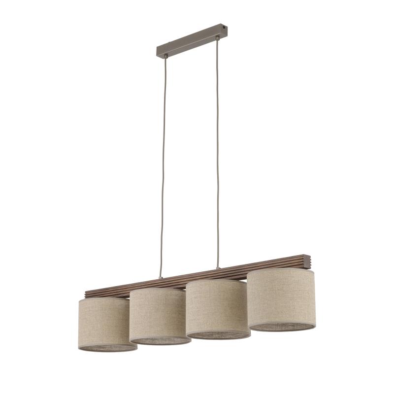 Viga shade orzech lampa wisząca 4XE27
