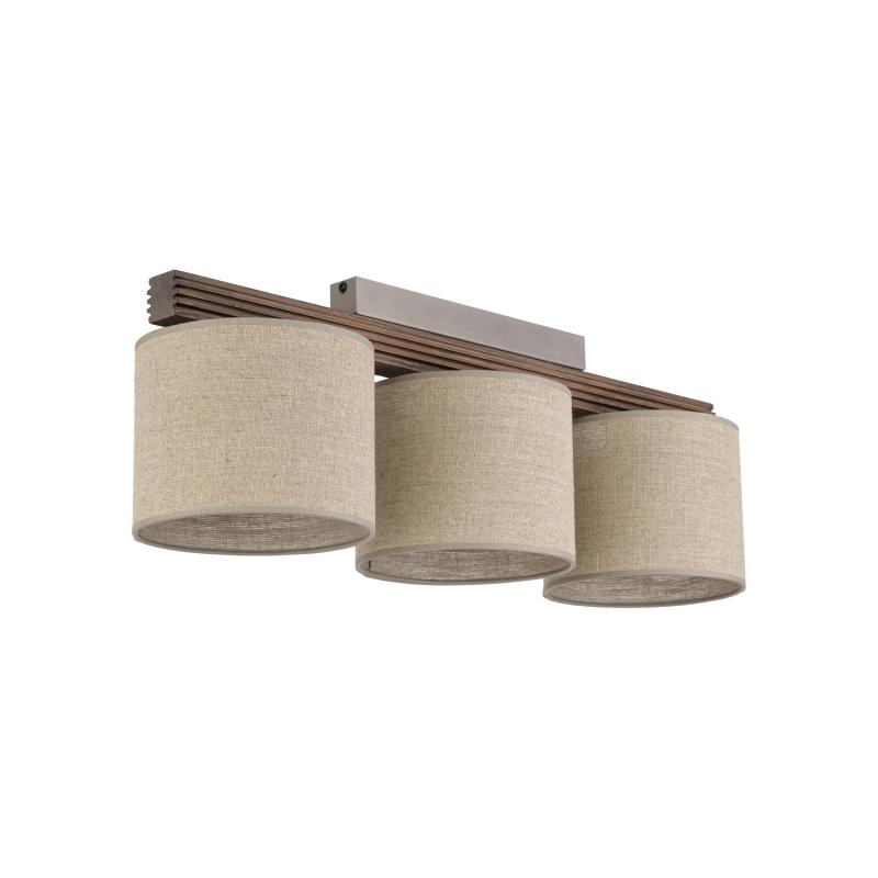 Viga shade orzech lampa sufitowa 3XE27
