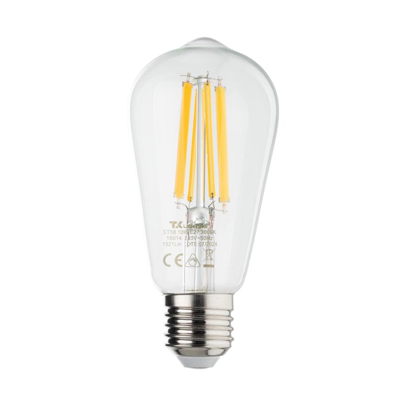 Żarówka E27 clear 10 W 3000 K dimmable